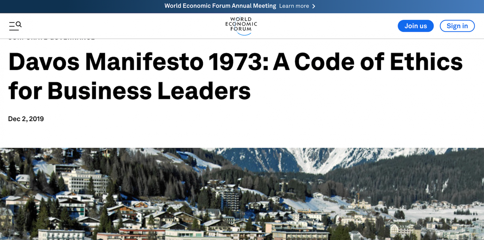 Davos Manifesto