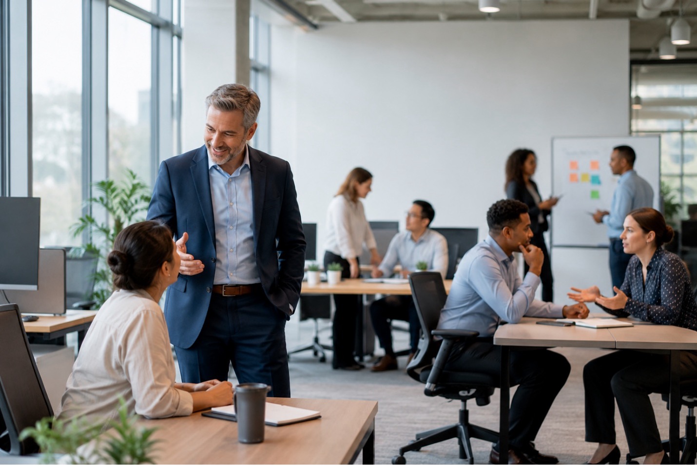 employees working